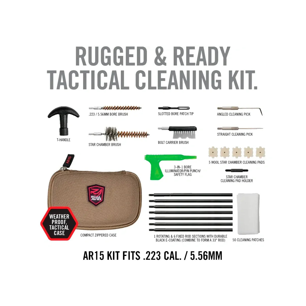 Набір для чищення Real Avid AR-15 Gun Cleaning Kit