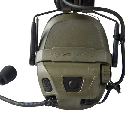 Активні навушники Ops-Core AMP Communication Headset-Connectorized. NFMI. Верхній тримач. Ranger Green